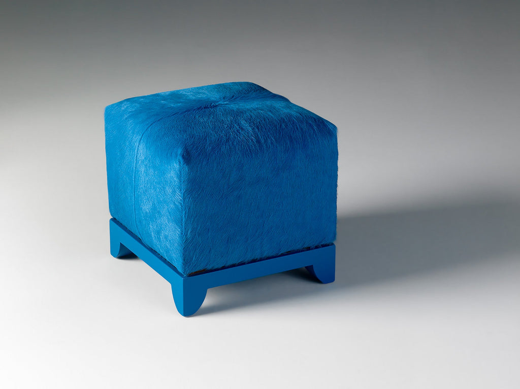 Turquoise Ottoman / 24in x 24in / Hide