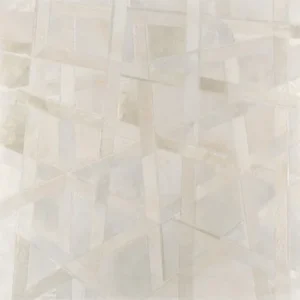Industrial roofing design with neutral abstract geometric patterns.