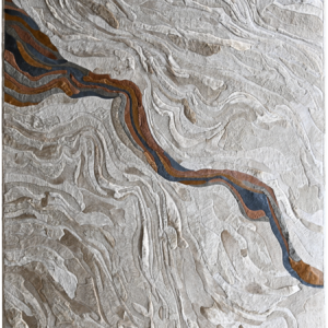 Neutral Submerge organic rug by Marc Thee