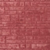 Luxury designer rug in red with geometric linear pattern, handmade wool finish.