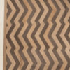 Close-up of the Reverb 24602 luxury designer rug in beige-brown handmade wool.