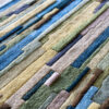 Close-up of the Custom 02666 luxury designer rug, showcasing high-end craftsmanship.