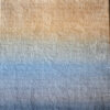 Luxury custom designer rug featuring a gradient from light beige to blue in high-end wool.