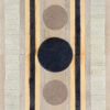 Atlas 21081 luxury designer rug with geometric stripes and circles on a high-end textured wool background.