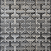 Luxury designer rug Ripcord 10072010 with bold Greek key motif in black and white.