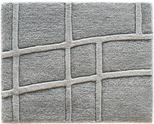 Luxury designer gray carpet tile, model 27935, with a high-end wavy grid pattern.