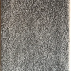 A square sample of luxury designer rug, light gray with a soft, textured high-end finish.