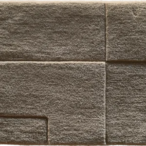 A textured square tile design inspired by luxury custom handmade wool and silk rugs.