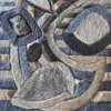 Close-up of Mika Hide 29748, a luxury designer rug with textured, multicolored fur in abstract patterns.