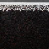 Luxury designer rug with a grid of dark squares and light borders, handmade hide design.