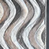 Flow Hide 29576 is a luxury designer rug with a wavy abstract pattern and fur-like texture in neutral tones.