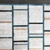 Boardwalk Hide 15546 luxury designer rug with textured strips and bold modern color blocking.