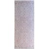 Urushi Wool 28585 luxury handmade wool rug with swirling pink and white designer pattern.