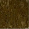 Close-up of Submerge Hide 25491, a luxury handmade designer rug with textured brown and tan organic patterns.