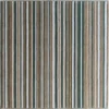 Luxury designer wool rug, handmade with vertical green, beige, brown, and white stripes on a neutral base.