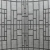 Tower Wool 15486 showcases a luxury designer rug with gray geometric grid, ideal for high end handmade wool rug collections.