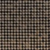 A close-up of Blackdog Wool 15851 high-end designer rug fabric in black and beige houndstooth.