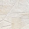 Luxury designer rug featuring off-white and cream faux fur in geometric patterns for a high-end look.