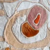 Bloom Hide 16038 designer rug features layered faux fur patches for a luxury custom handmade hide rug look.
