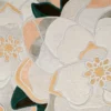 Close-up of Sweet Hide 26095, a high end designer rug with abstract floral pattern and luxe textured fur-like finish.