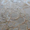 Hide 29827 luxury designer rug shows textured abstract patterns and engraved lines in handmade high end hide.