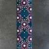Kasbah Hide 15910 luxury designer runner with a quilted geometric pattern on teal.
