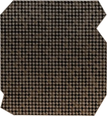 Luxury custom rug Blackdog Wool 15851, a high-end houndstooth wool designer rug in black and brown.