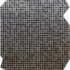 A large geometric designer rug in Blackdog Wool 15851 houndstooth, handmade luxury style.