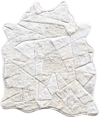 Broken Hide 15788 is a luxury designer rug, handmade from high-end assorted hide and fabric.