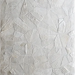 Lexar Hide 15275 designer rug shows an irregular, light mosaic pattern in luxury hide.