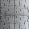 Geometric luxury designer rug inspired by Tower Wool 15486, handmade wool look.