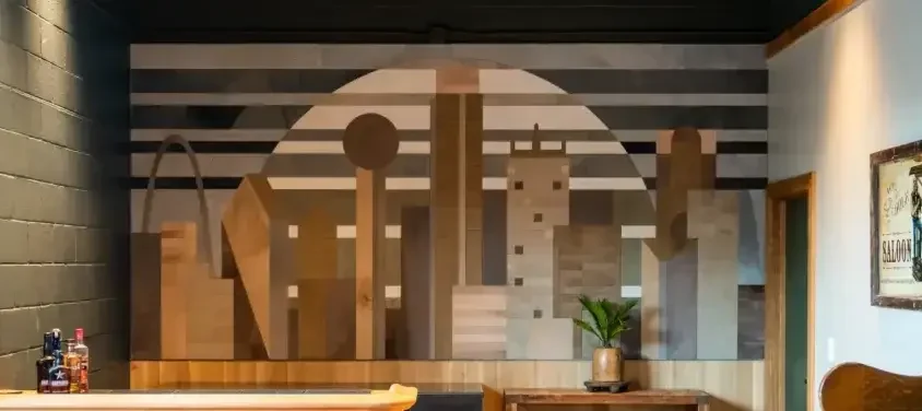 Dallas Store Custom Hide Art