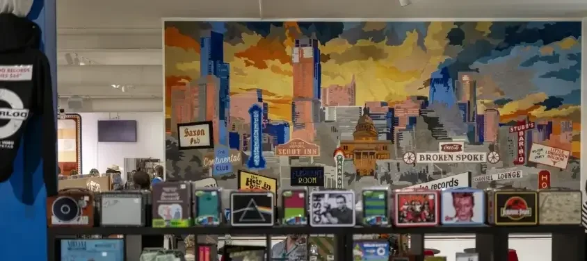 Waterloo Records Custom Hide Art